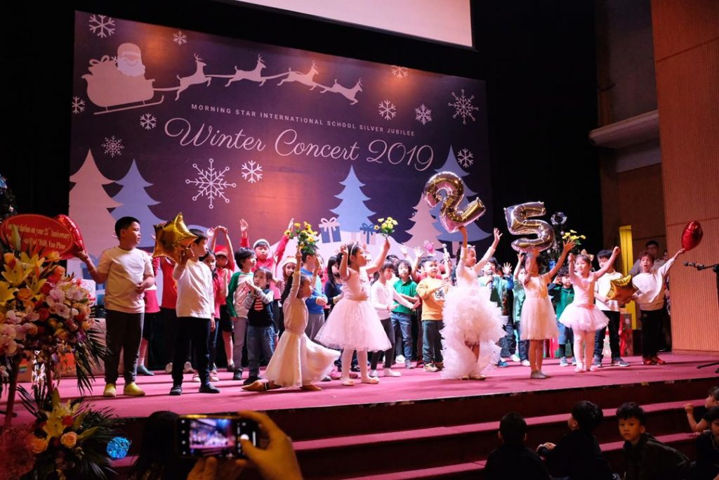 Stage view of the Winter Concert in action